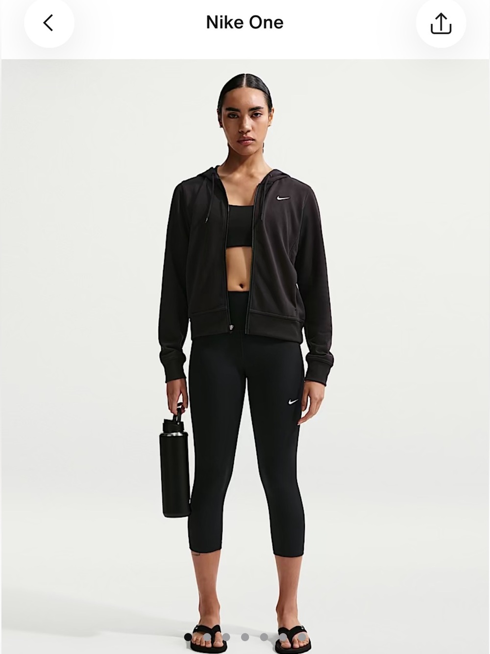 Like New - Nike One Women’s High-Waisted Crop Leggings - S